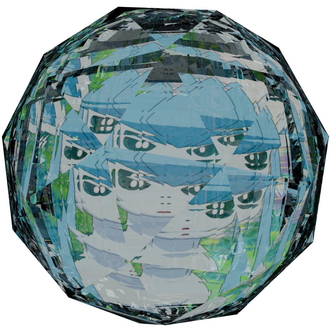 a glitchy pic of glaceon